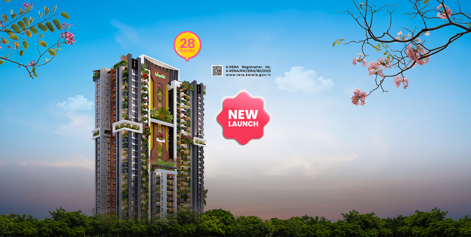 Premium Flats for sale in Thrippunithura Veegaland Homes